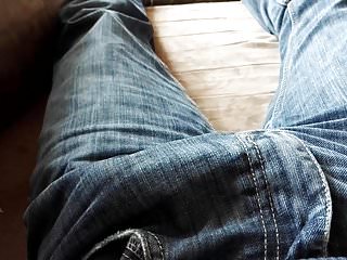 My cock throbbing in my jeans