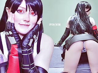 FEMDOM RP: Tifa Lockhart ruined your orgasm and let you cum only if you&#039;ll wedgie yourself