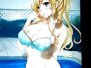 Anime Cum Tribute - Huge Cumshot Big Tits Blonde