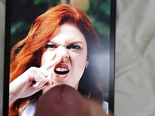 Cum tribute to redhead Amanda picking her nose