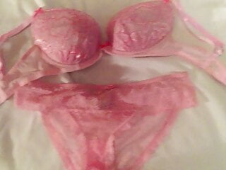Pink bra &amp; panties, tribute to Claire