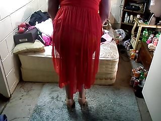 my new  red dress