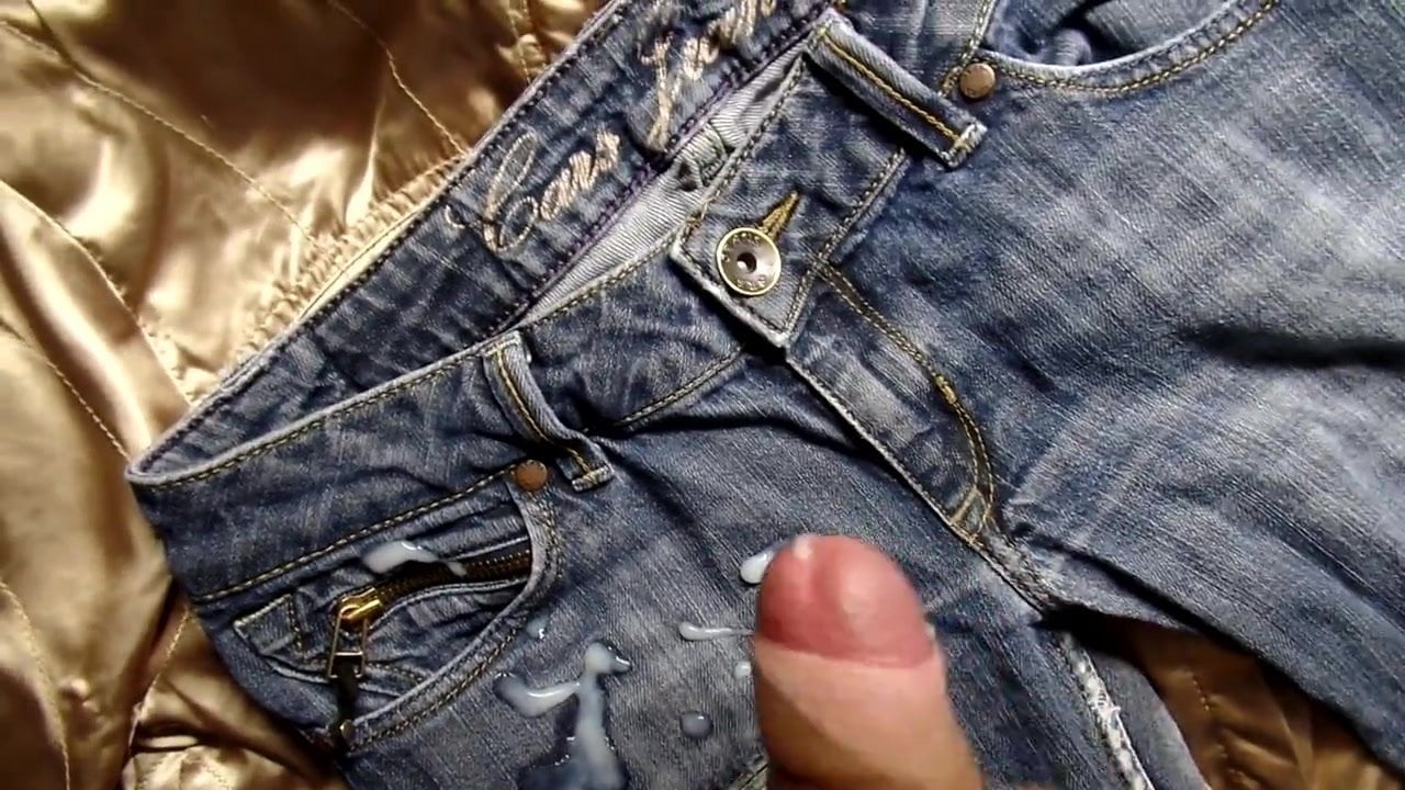 Cum on jeans porn