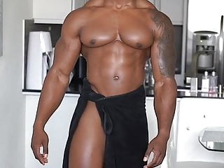 Black male muscle hunk
