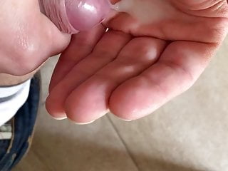 Cum little in hand