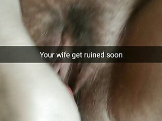 Your wife&rsquo;s pussy gets ruined with a huge white cock! - RP