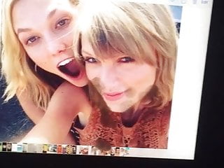 Karie kloss and Taylor Swift cum tribute 