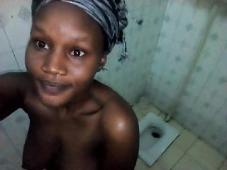 Part 3 of my African girlfriend sexy shower
