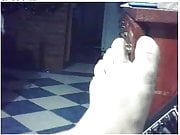 Straight guys feet on webcam #546