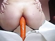 Carrot in her ass