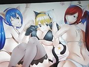 Lucy, Erza, Wendy (Fairy Tail) Cum Tribute