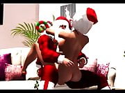 Second Life - Santa Picks Up a Stripper! Part 1