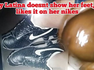 Sexy latina likes her sneakers...