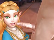 Princess Zelda's Legendary Deepthroat Blowjob