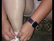 Shoes and feet pantyhose