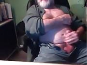 grandpa stroke on webcam