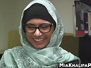 Library masturbation with cute Arab pornstar Mia Khalifa