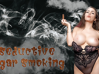 Sexy Smoker, Amateur, Black Lingerie, Homemade