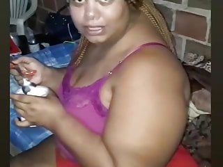 gorda bbw com caneta no rabo