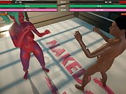 Naked Fighter 3D, SFM Hentai game wrestling mixed sex fight
