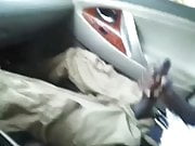 Huge Black Dick Jacking In Car