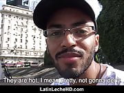 Spanish Black Latino Guy Gay For Pay On Streets POV