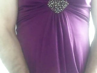Wanking in my wife&#039;s dress