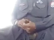 Police man hand prectice
