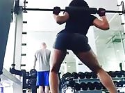 Booty doing squats