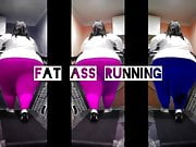 BBW FAT ASS on Treadmill X3