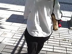 Wife’s Clothed Fat Ass at Work