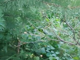  video: fucking my husband with a huge dildo in the woods