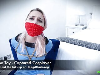 Toy Star Trek video: Chloe Toy - Star Trek Cosplayer in bondage (GagAttack.NL)