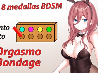 Spanish Rol Joi Aventura Hentai - 5 Medalla Bdsm, Orgasmo Bondage