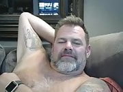 Dad Bear Wanks on Webcam