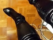 Cumshot in new boots