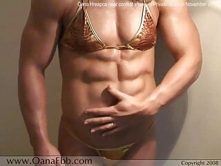 Muscular Woman, Bikini, FBB, Female Abs