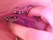 Playing with my piercings 