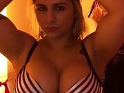sexy blonde bouncing wonderful boobs