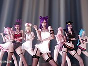 MMD Brown Eyed Girls-Abracadabra KDA Hot Dance 4K UHD 60FPS