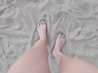 Playing With My Feet In The Sand 