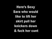 Sexy Sara the slag love cock