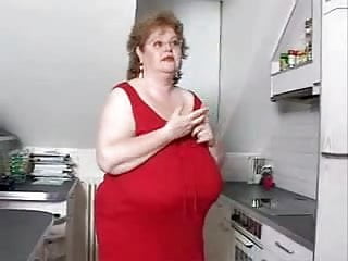 Huge Tits in Kitchen