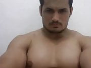 Great pecs and cock 171118