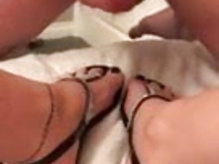 Thong, Foot Fetish, Footjob, Cumshot