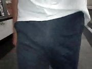 Freeballing in sweatpants
