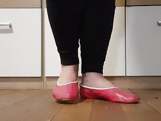 Fetish Wearing Pink Flats...