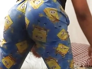 My big fem ass jumping in PJs