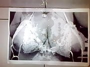huge tribute cumshot on huge tits and nipples