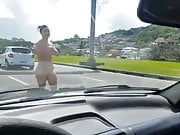 Renata Matos running nude